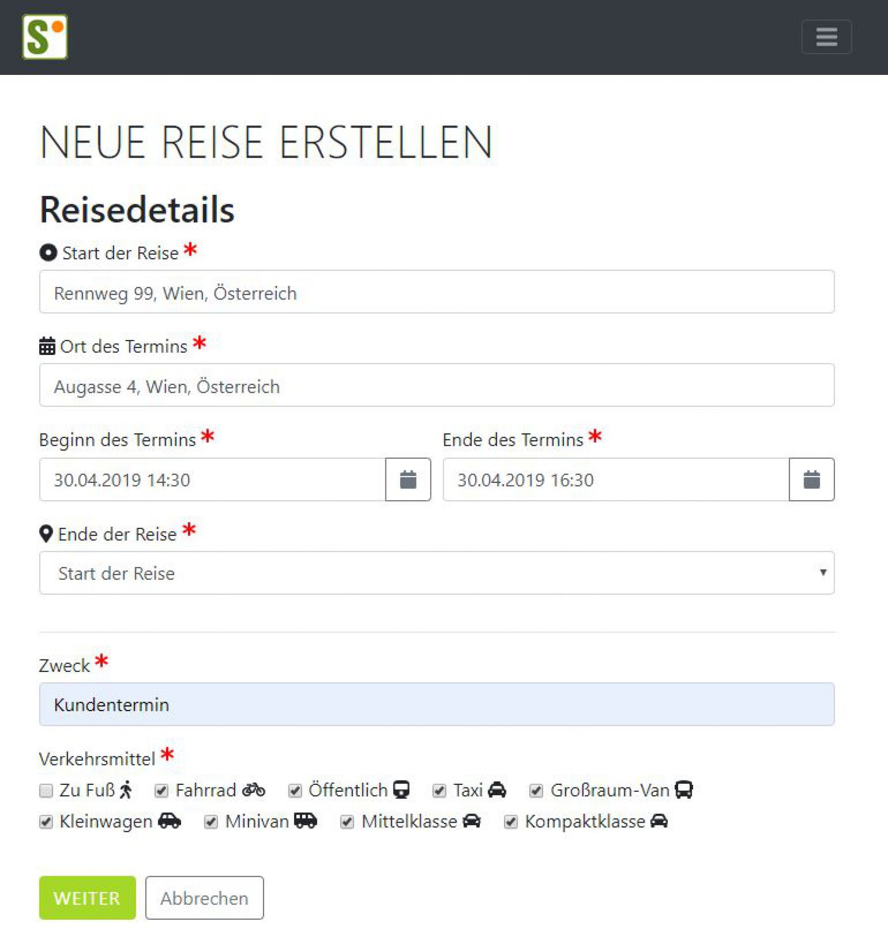 Seamless - e-Mobility Plattform