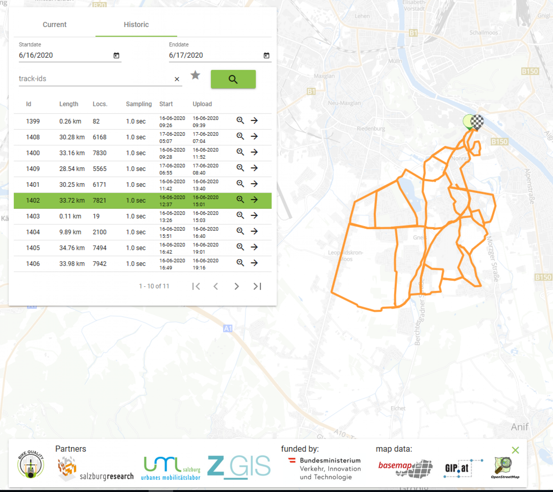 Bike Quality - Qualitätserhebung der Radinfrastruktur Stadt Salzburg