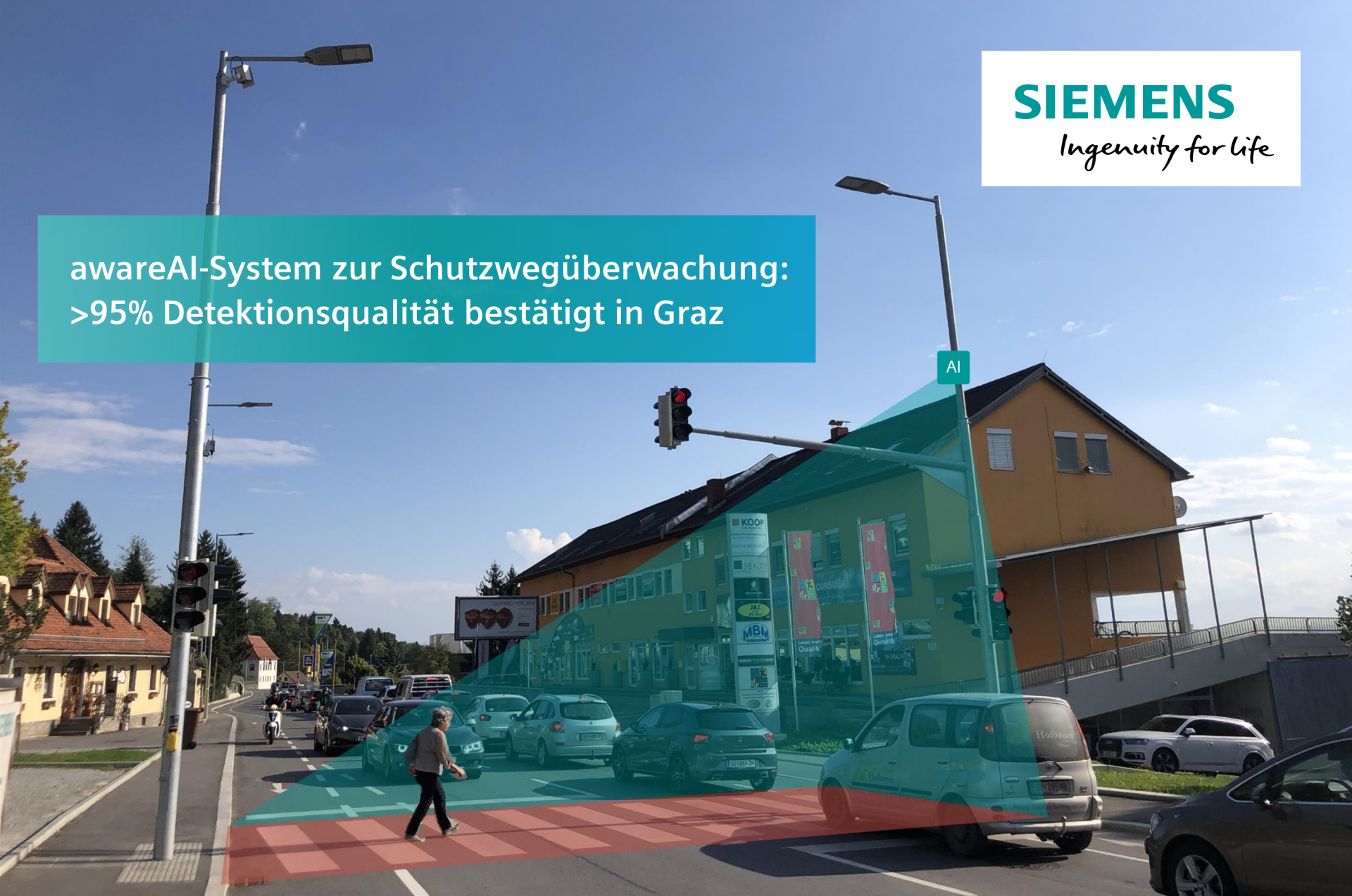 Aktive Berücksichtigung von Fußgängern und Radfahrern an signalisierten Kreuzungen mit künstlicher Intelligenz