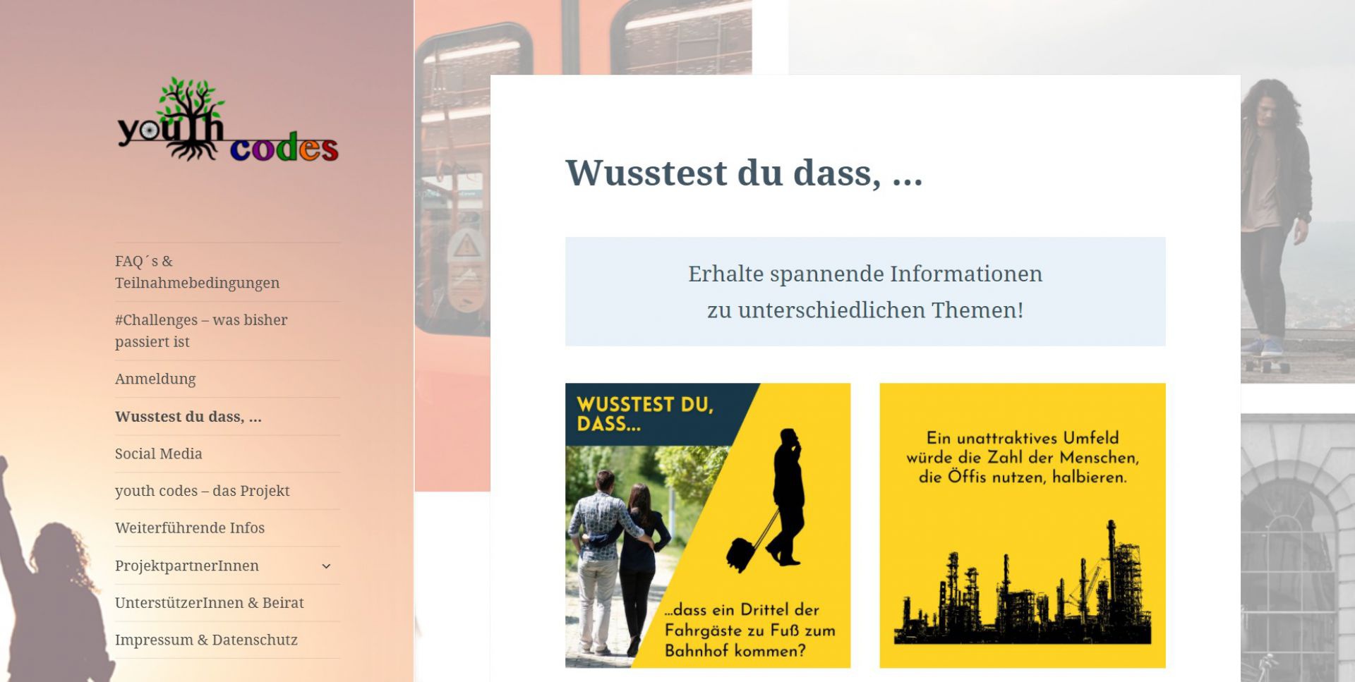 Youth codes - Wege zur Mobilitätswende aus Jugendperspektive