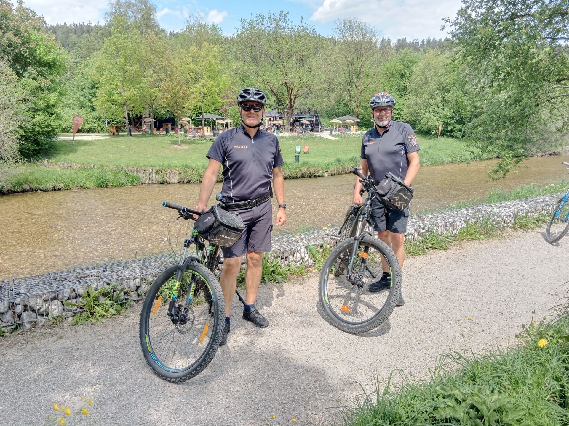 Stadtpolizei auf zwei Rädern