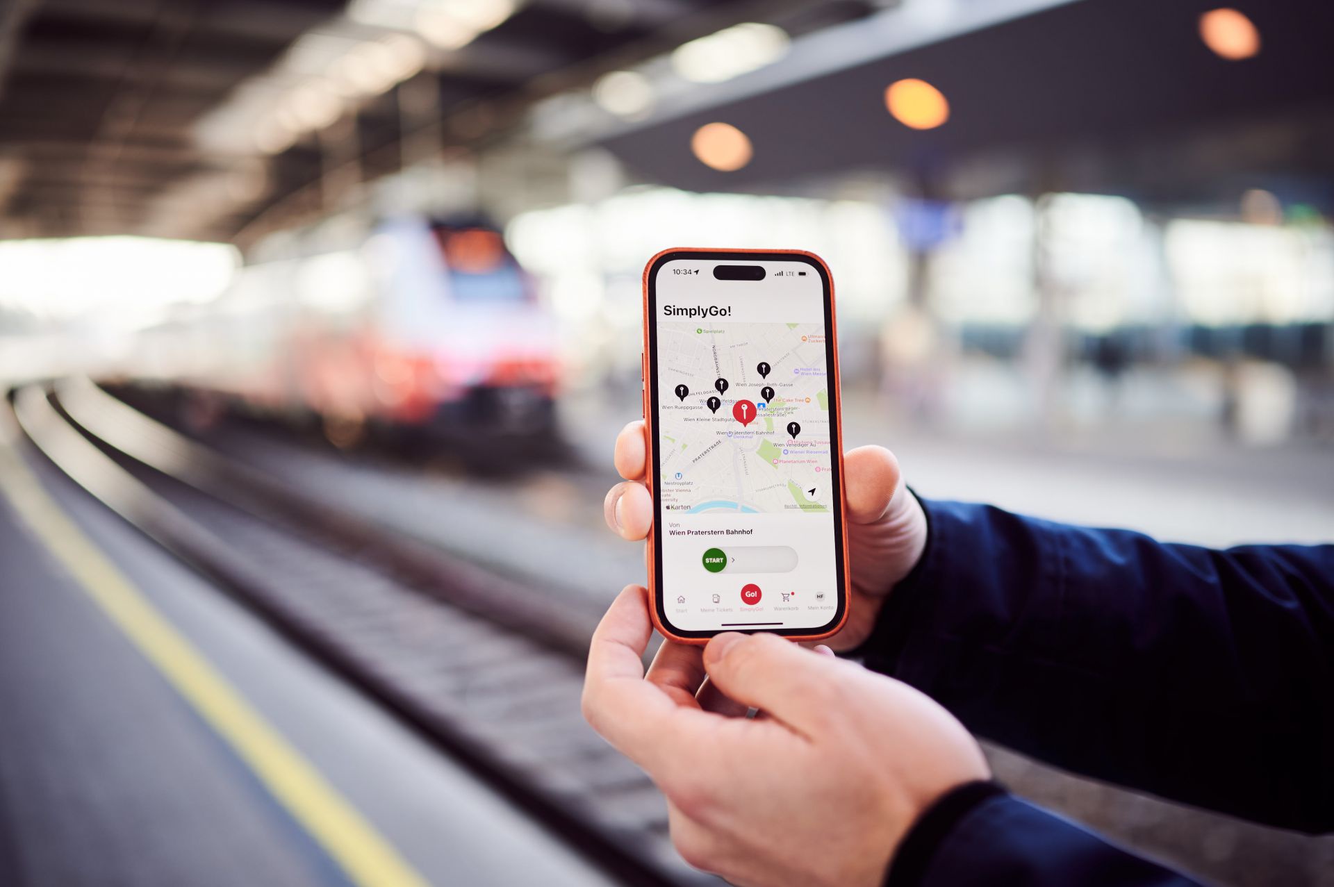 SimplyGo! in der ÖBB App