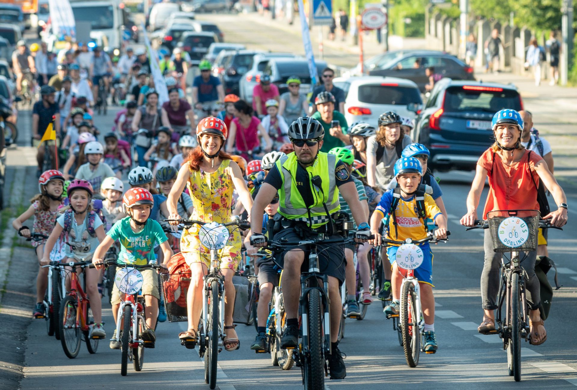 Bicibus Wien: Gemeinsam mit dem Fahrrad in die Schule 