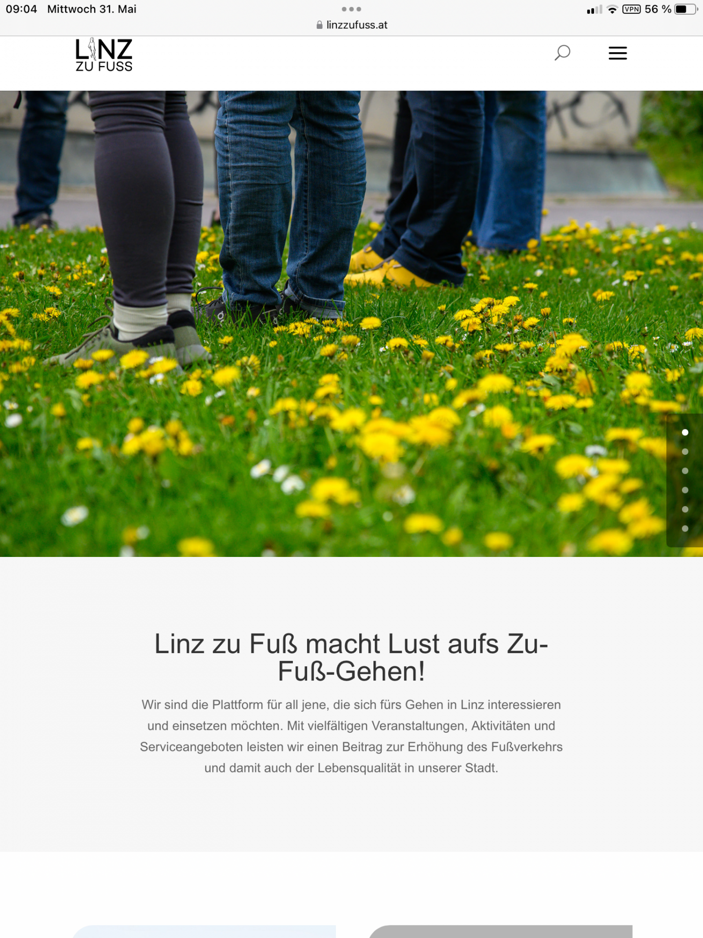 Linz zu Fuß - mehr Mut und Lust zu Gehen
