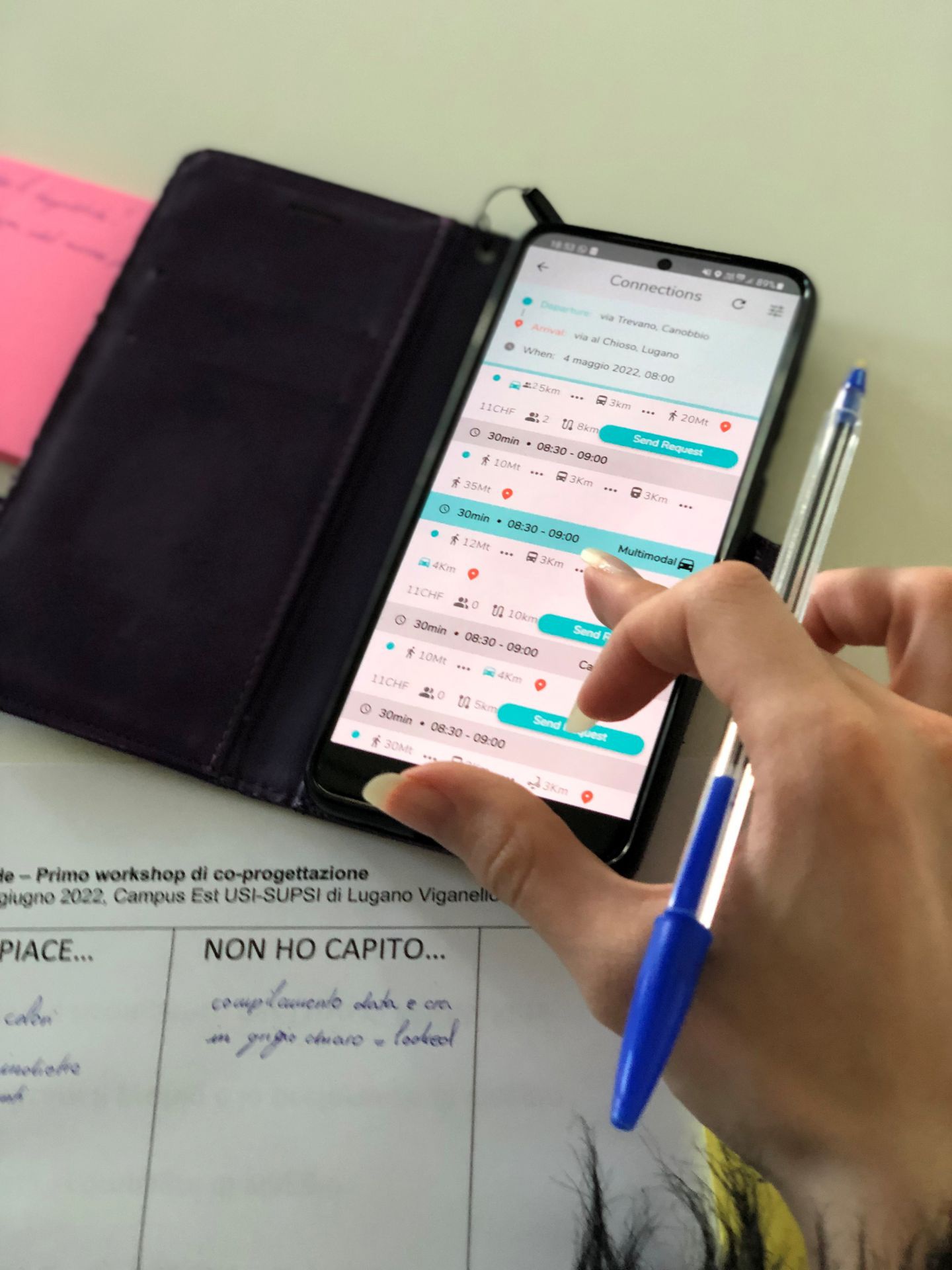 MixMyRide - Mixing public transport, carpooling and active mobility to reduce solo car use 