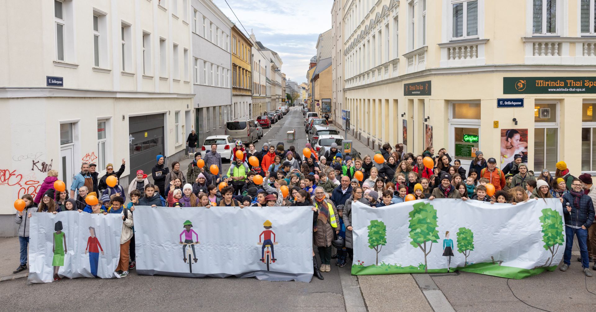 Eine Fahrradstraße für einen sicheren und klimafreundlichen Schulweg in der Geblergasse