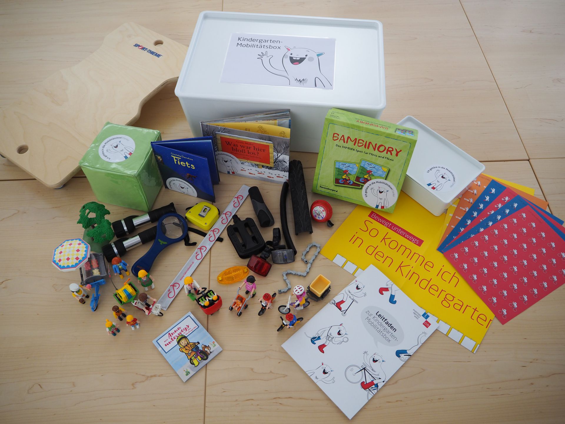 Mit der Mobilitätsbox aktiv unterwegs in den Kindergarten – Bewusstseinsbildende Maßnahmen zur aktiven Mobilität für Kleinkinder