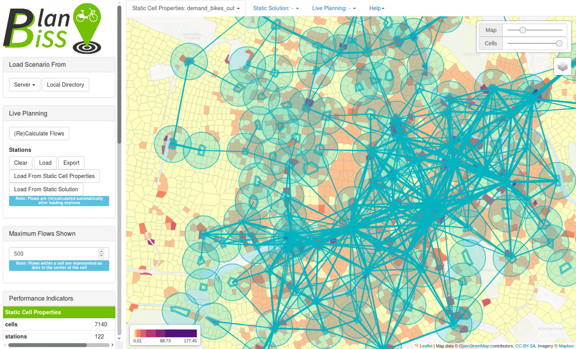 Das PlanBiSS-Werkzeug: Semi-automatische Standortplanung von Bike-Sharing Systemen