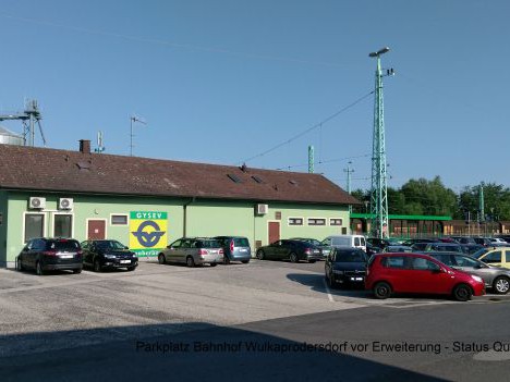 Multimodaler Knoten Bf. Wulkaprodersdorf mit Elektromobilität
