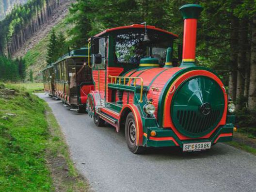 Elektische TschuTschu Bahn im schönen Pöllatal