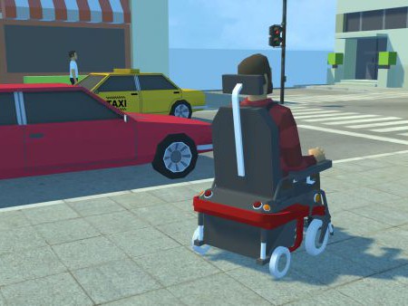 WheelSim VR - E-Rollstuhlsimulator zum Erlernen der Steuerung und Verbesserung der Fahrsicherheit mittels VR (Virtual Reality)