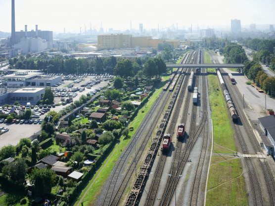 Linz Verschiebebahnhof Stadthafen