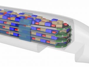 Automatisches Gepäcksystem für einen Hochgeschwindigkeitszug
