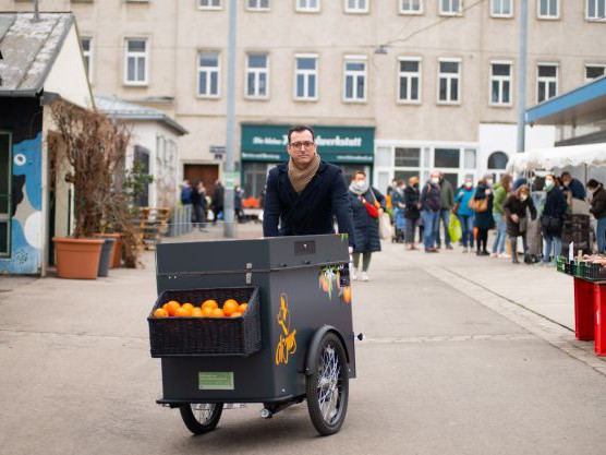 Förderung elektrischer Lastenfahrräder und Elektrolastenanhänger für Betriebe in Wien