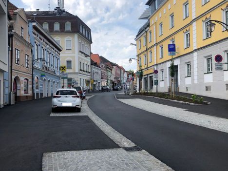 Verkehrsberuhigung Begegungszone Zwettl