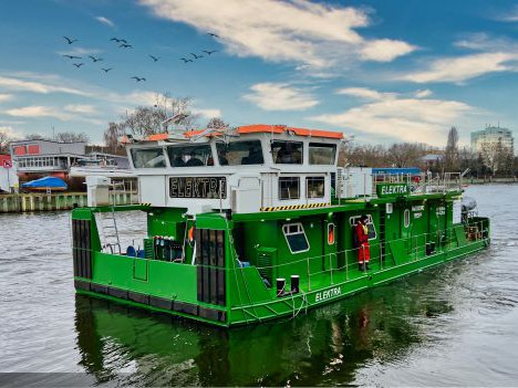 ELEKTRA - weltweit erstes emissionsfreies Kanalschubboot