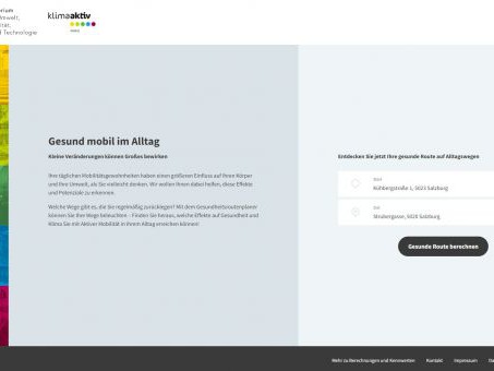 klimaaktiv mobil Gesundheitsroutenplaner (GRP)
