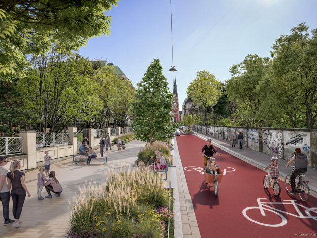 Fahrradstraße Argentinierstraße