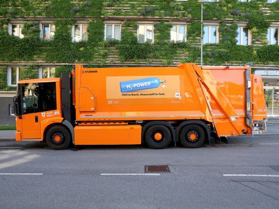 Wasserstoff-Müllsammelfahrzeug