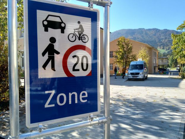 Frohnleiten Schule Begegnungszone