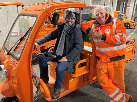 E-Lastenrad Cargo 500 von Move Eco zur Verwendung in der Stadt Wien – Magistratsabteilung 48 – Abfallwirtschaft, Straßenreinigung und Fuhrpark