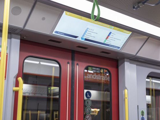 Fahrgastinfo Plus in der neuen Wiener U-Bahn