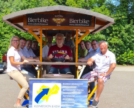 Radrouten- und Freizeitkarte der Kleinregion Ebreichsdorf