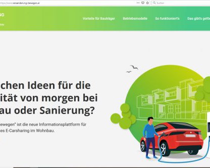 Veränderung Bewegen - E-Carsharing im Wohnbau