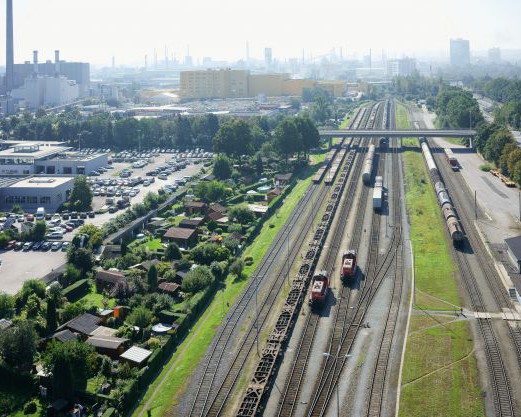 Linz Verschiebebahnhof Stadthafen