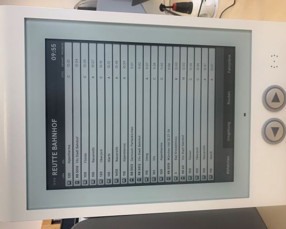 Mit E-Paper zu verbesserter Fahrgastinformation