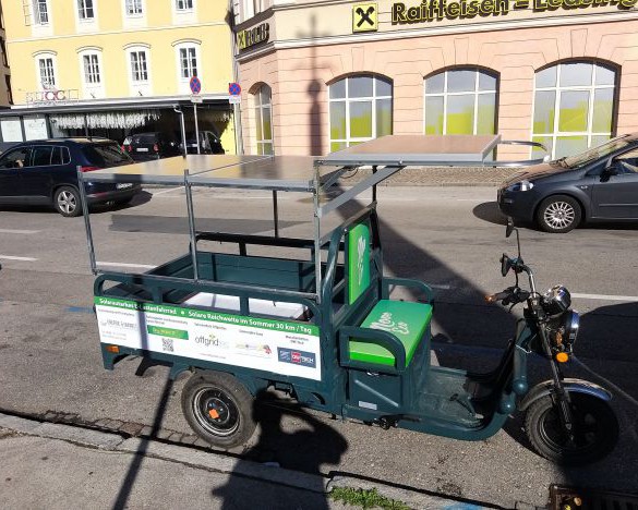 Solarvollautarkes Lastenfahrrad