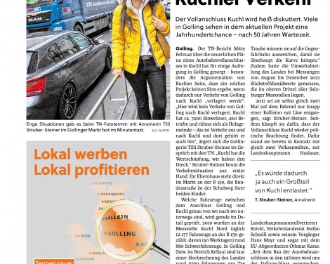 Sicherheit für Radfahrer und Fußgänger in Golling
