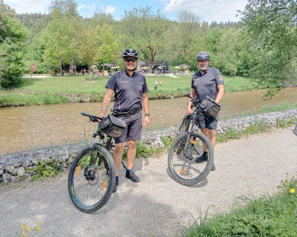 Stadtpolizei auf zwei Rädern