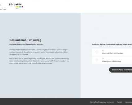 klimaaktiv mobil Gesundheitsroutenplaner (GRP)