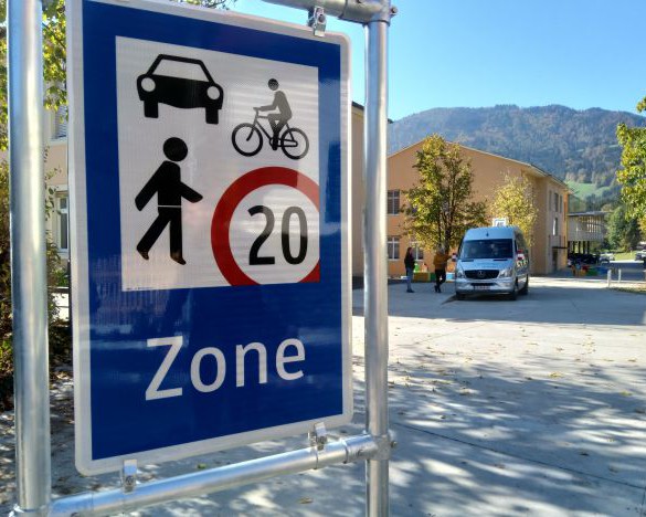 Frohnleiten Schule Begegnungszone