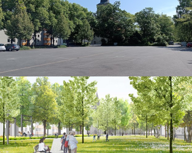 Mehr Grün für den Schinkel - Umgestaltung des Pastor-Karwehl-Platzes
