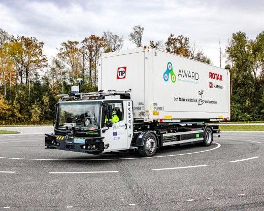 AWARD H2020 – Automatisierter Hub-to-Hub Gütertransport mit E-LKW auf öffentlicher Straße