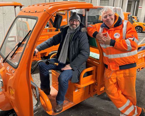 E-Lastenrad Cargo 500 von Move Eco zur Verwendung in der Stadt Wien – Magistratsabteilung 48 – Abfallwirtschaft, Straßenreinigung und Fuhrpark