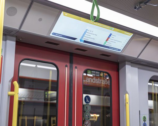Fahrgastinfo Plus in der neuen Wiener U-Bahn