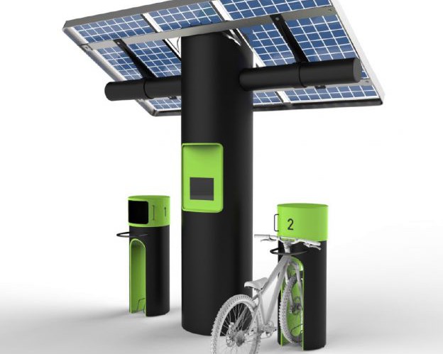 e-bike charging station
