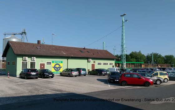 Multimodaler Knoten Bf. Wulkaprodersdorf mit Elektromobilität
