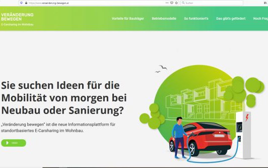 Veränderung Bewegen - E-Carsharing im Wohnbau