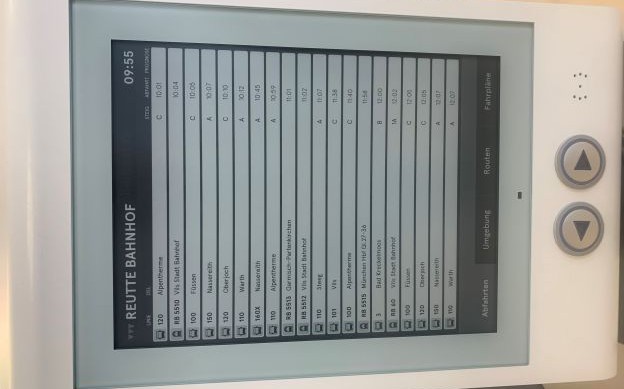 Mit E-Paper zu verbesserter Fahrgastinformation