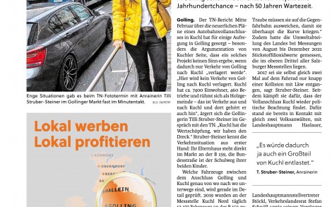 Sicherheit für Radfahrer und Fußgänger in Golling