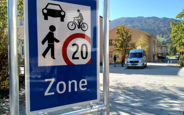 Frohnleiten Schule Begegnungszone