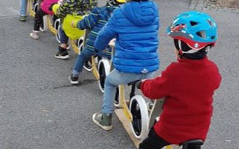 Sanfte Mobilität Kindergartenkinder und Senior:innen 