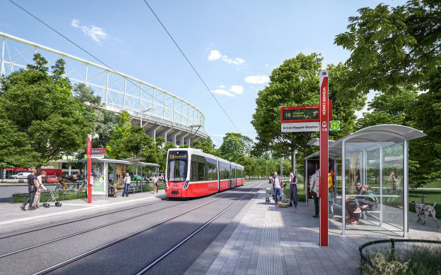 Verlängerung der Straßenbahnlinie 18
