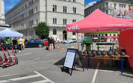 Sicherheits-Aktionstag mit den führenden E-Scooter-Sharing-Anbietern in Wien