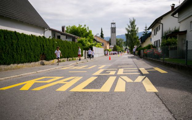 Gut-Geh-Raum der Schule Schendlingen in Bregenz mit Film